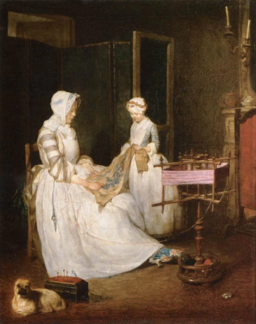 Jean Siméon Chardin - La madre laboriosa, Louvre, Parigi